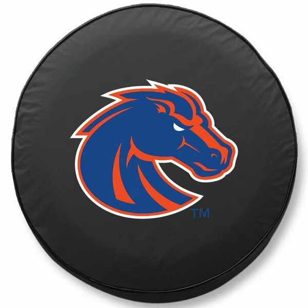 28 x 8 Boise State Tire Cover, Holland Bar Stool Co, Mfr#: TCIBoiseSBK